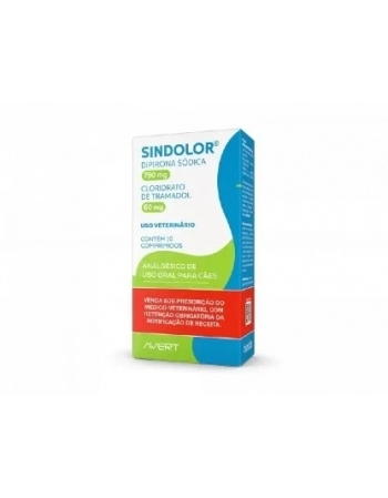 SINDOLOR 750 MG/60 MG COM 10