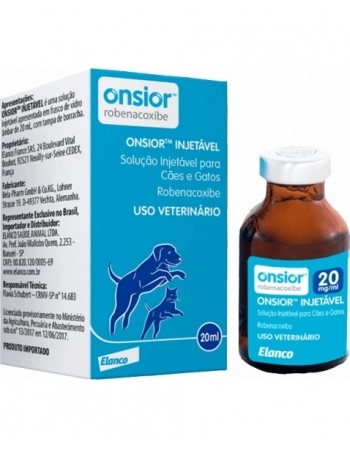 ONSIOR 20 MG/ML INJ 20 ML - CAES E GATOS