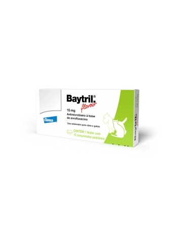 BAYTRIL FLAVOUR - 15 MG 1BLX10CPR