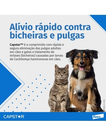 CAPSTAR 11,4 MG 1 CP (CÃES E GATOS ATÉ 11KG)