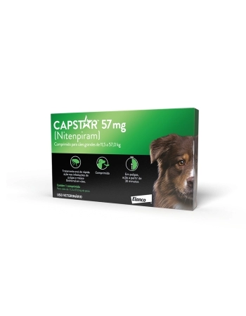 CAPSTAR 57 MG 1 CP (CÃES ATÉ 57KG)