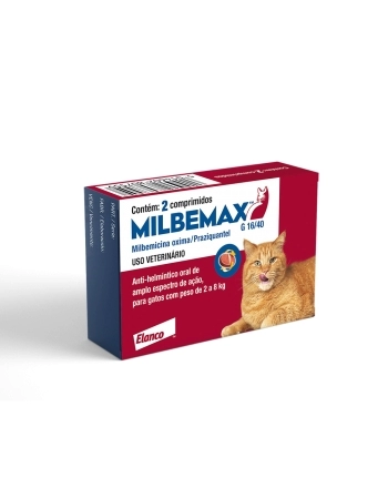 MILBEMAX FC 16/40 MG 2 CP